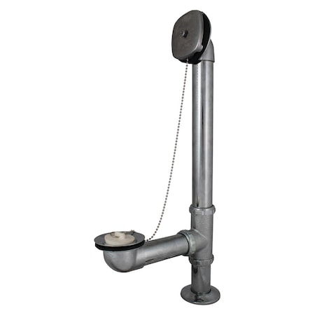 Plumb Pak Keeney 1-3/8 in. D Satin Brass Bath Drain 600SN